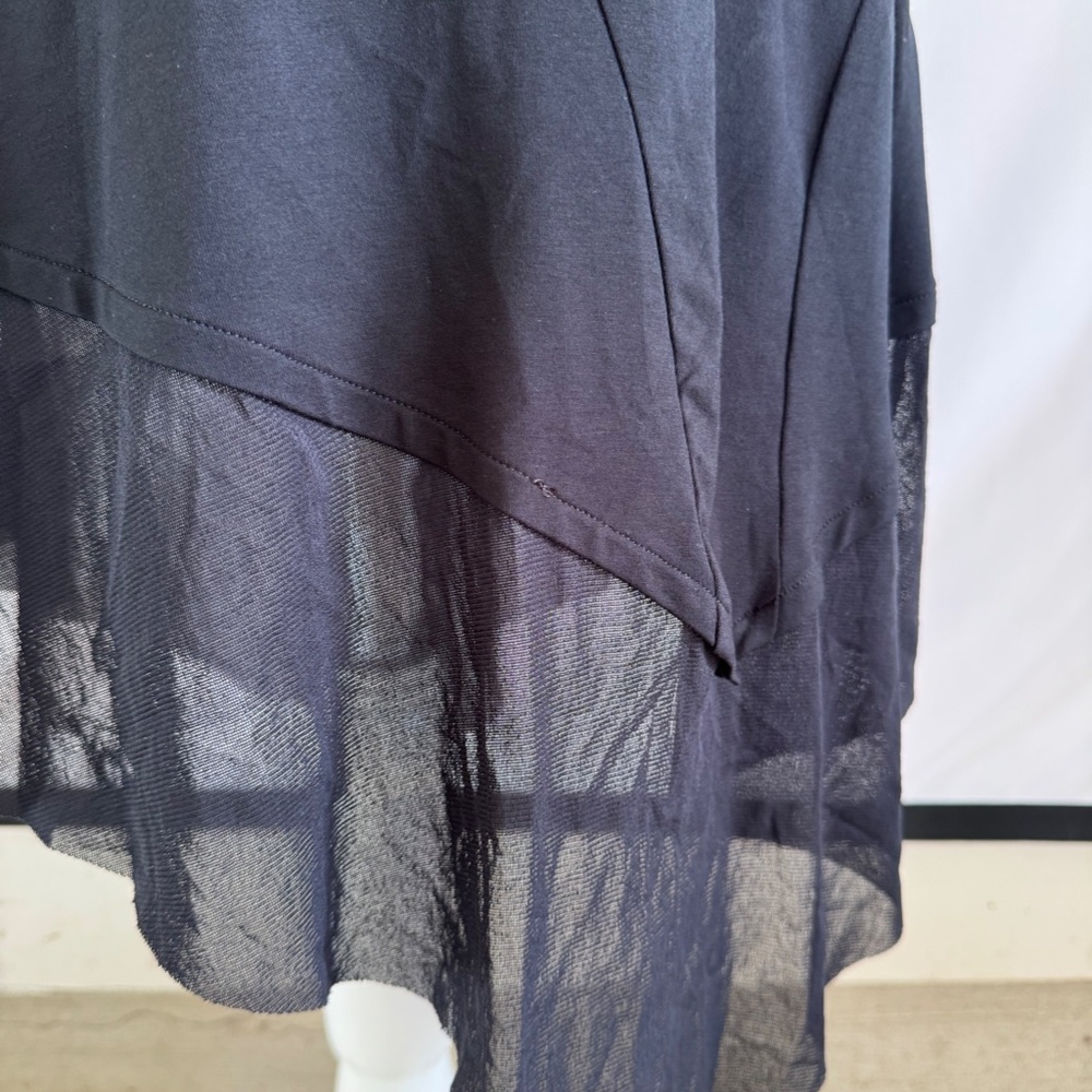 Eileen Fisher Black Sleeveless Dress Size S Minimalist Asymmetrical Hem black - Picture 13 of 14